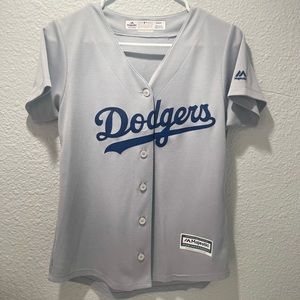 Dodgers Jersey Grey Majestic Size Small
